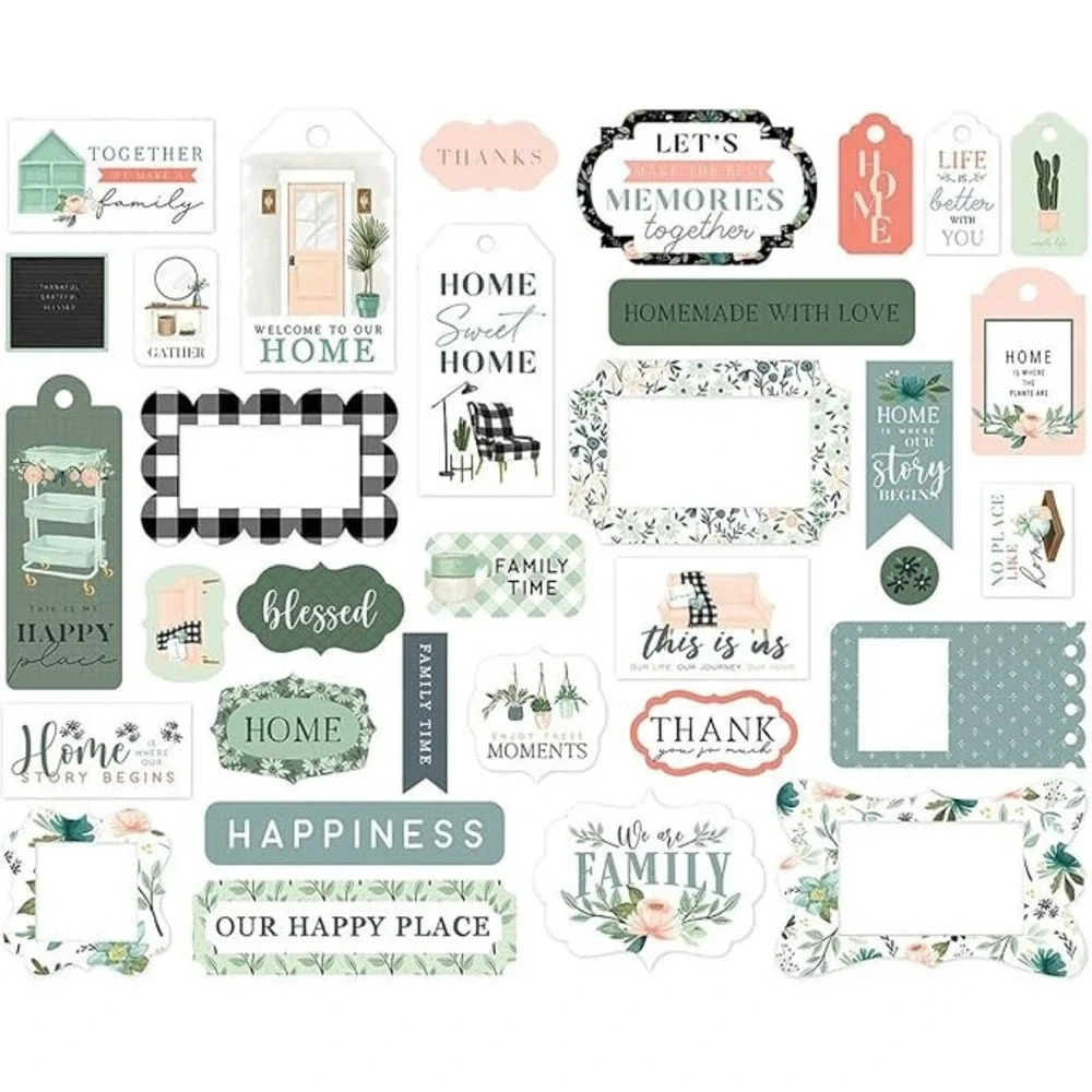 Carta Bella Paper Co. Let's Celebrate Frames & Tags